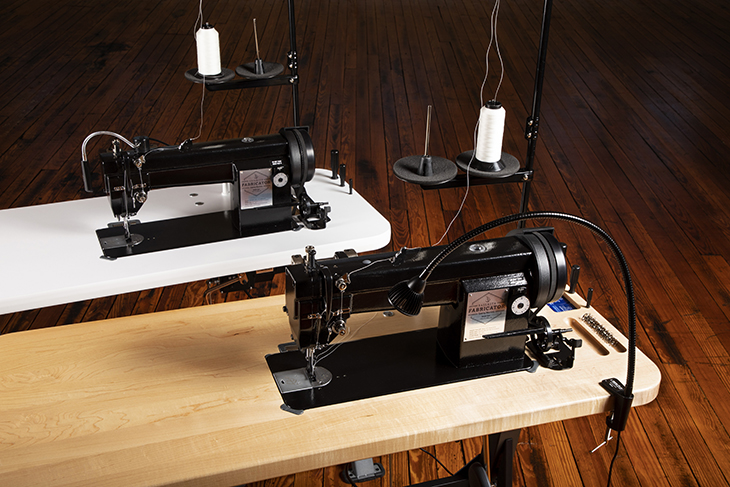 The Sailrite Fabricator industrial sewing machine comes in two package options.